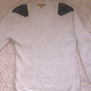 Spiked Shoulder Love by Design Knit Sweater Size M